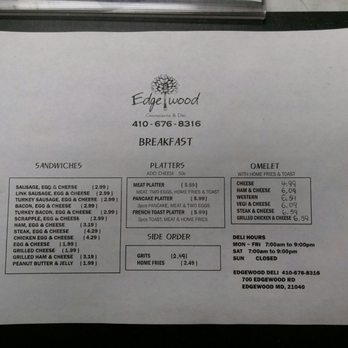 Edgewood Convenience Stores And Deli menu 3
