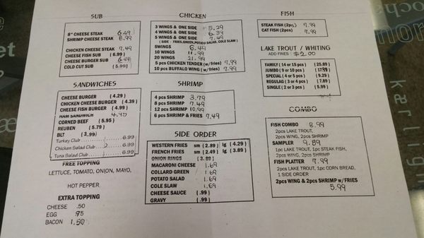 Edgewood Convenience Stores And Deli menu 1